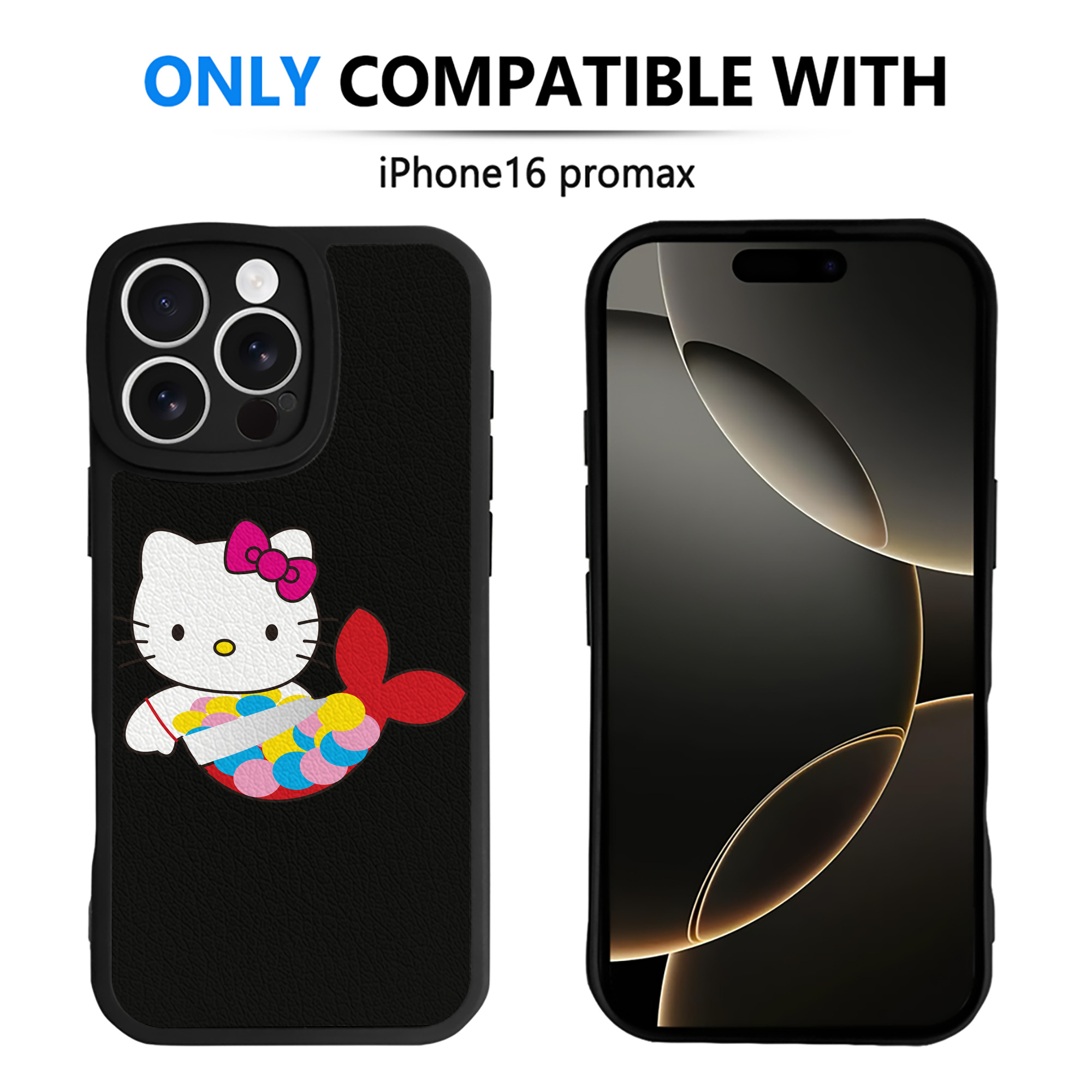 （画像用） Hello Kitty ハローキティ 【iPhone 16シリーズ対応】シリコンスマホケース（レザー調） 材質：シリコン